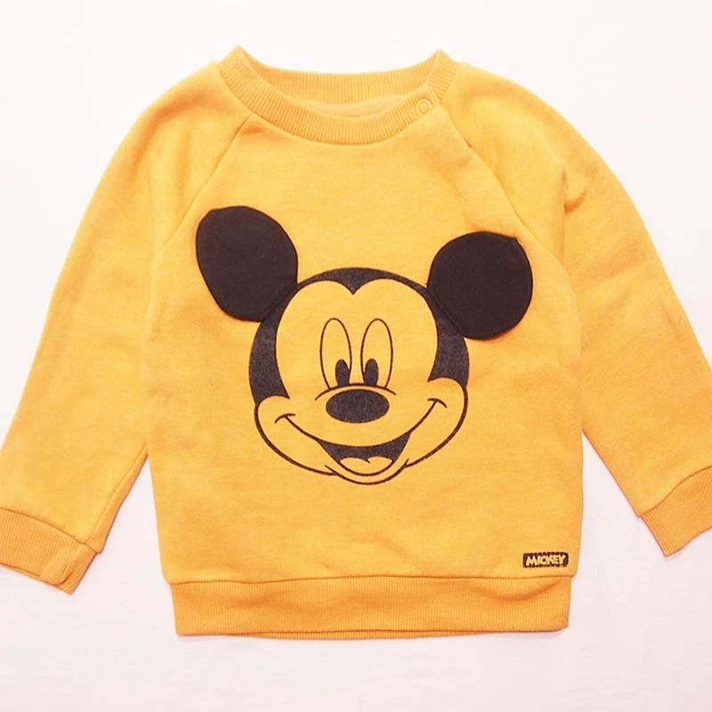 Tmavě žlátá mikina Mickey Mouse