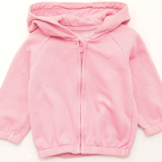 Růžová mikina s kapucí Primark - vel. 86