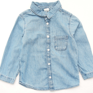 Riflová košile s kapsou H&M - vel. 92