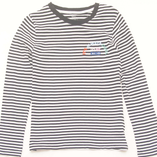 Pruhované tričko s nápisem M&S - vel. 146