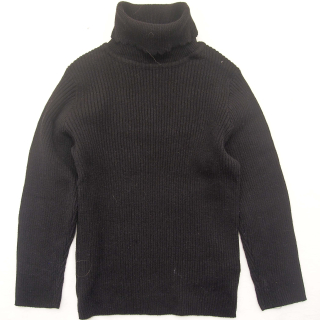 Černý teplejší rolák Nutmeg - vel. 110/116