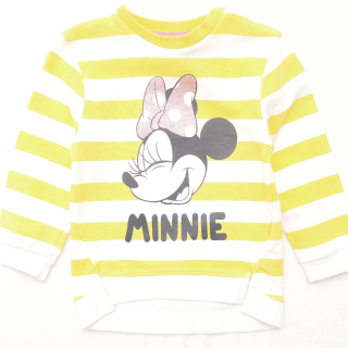 Pruhovaná mikina s Minnie - vel. 86