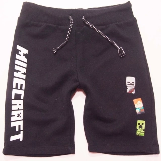 Černé teplákové kraťasy Minecraft zn. Primark