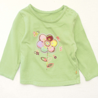 Tričko s kytičkou Mothercare - vel. 68