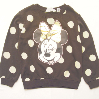 Mikina s puntíky a Minne H&M - vel. 128
