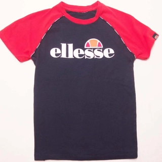 Tmavě modré tričk s nápisem Ellesse