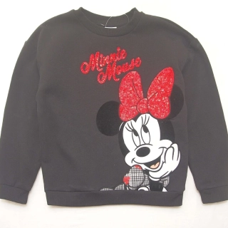 Černá mikina s Minnie George - vel. 140